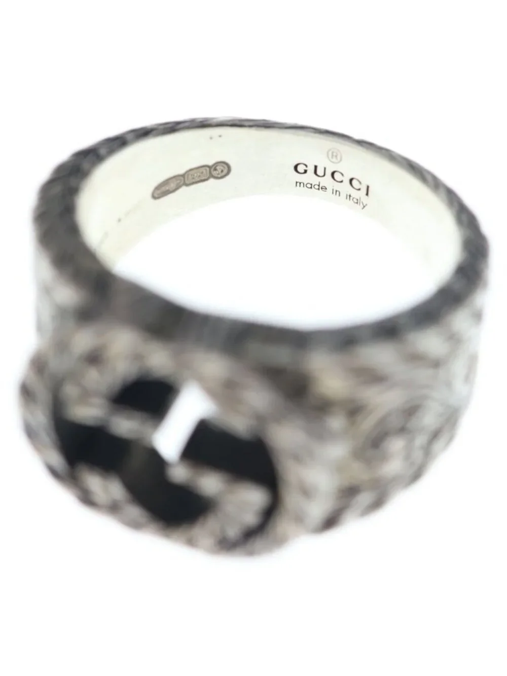 Gucci Interlocking Ring Silver